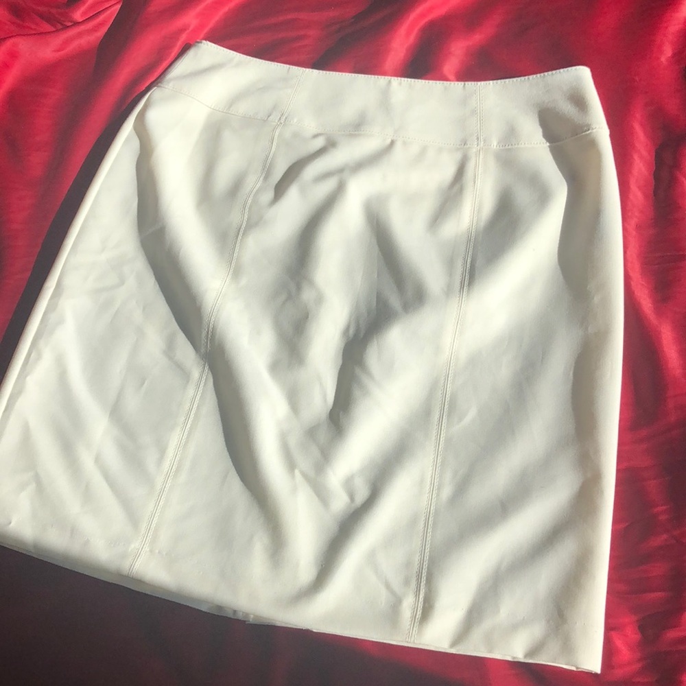 Womens ivory pencil skirt